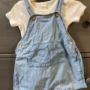 Denim Overall Outfit H&M 9 month